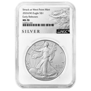 2026 (W) $1 American Silver Eagle NGC MS70 ER ALS Label