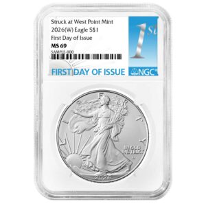 2026 (W) $1 American Silver Eagle NGC MS69 FDI First Label