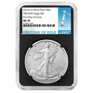 2026 (W) $1 American Silver Eagle NGC MS70 FDI First Label Retro Core