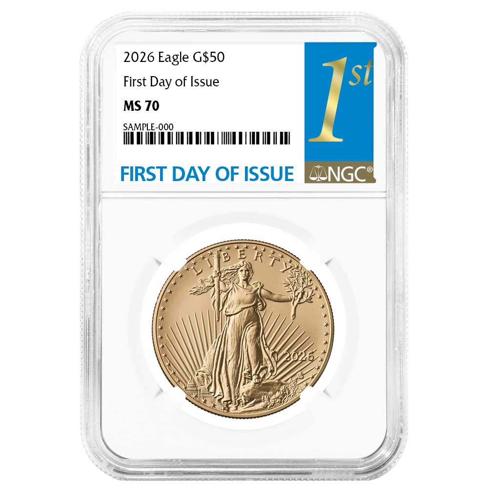 2026 $50 American Gold Eagle 1 oz NGC MS70 FDI First Label