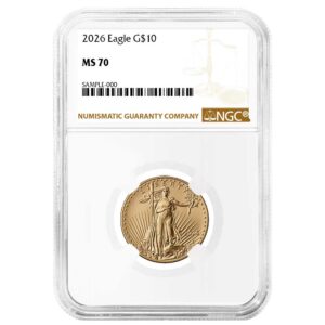 2026 $10 American Gold Eagle 1/4 oz NGC MS70 Brown Label