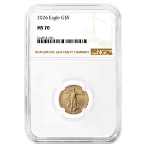 2026 $5 American Gold Eagle 1/10 oz NGC MS70 Brown Label