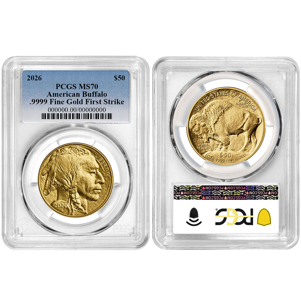 2026 $50 American Gold Buffalo PCGS MS70 FS Blue Label - Pinehurst