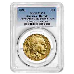 2026 $50 American Gold Buffalo PCGS MS70 FS Blue Label