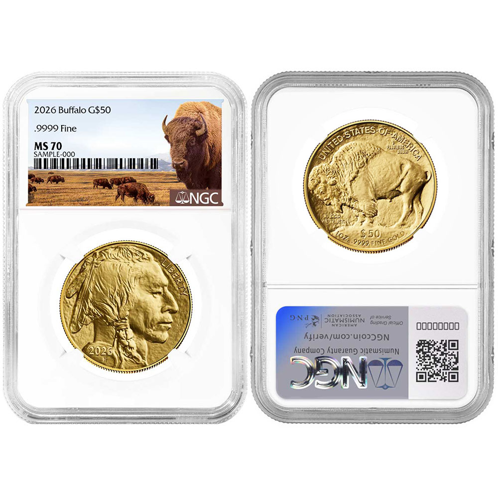 2026 $50 American Gold Buffalo NGC MS70 Buffalo Label - Pinehurst