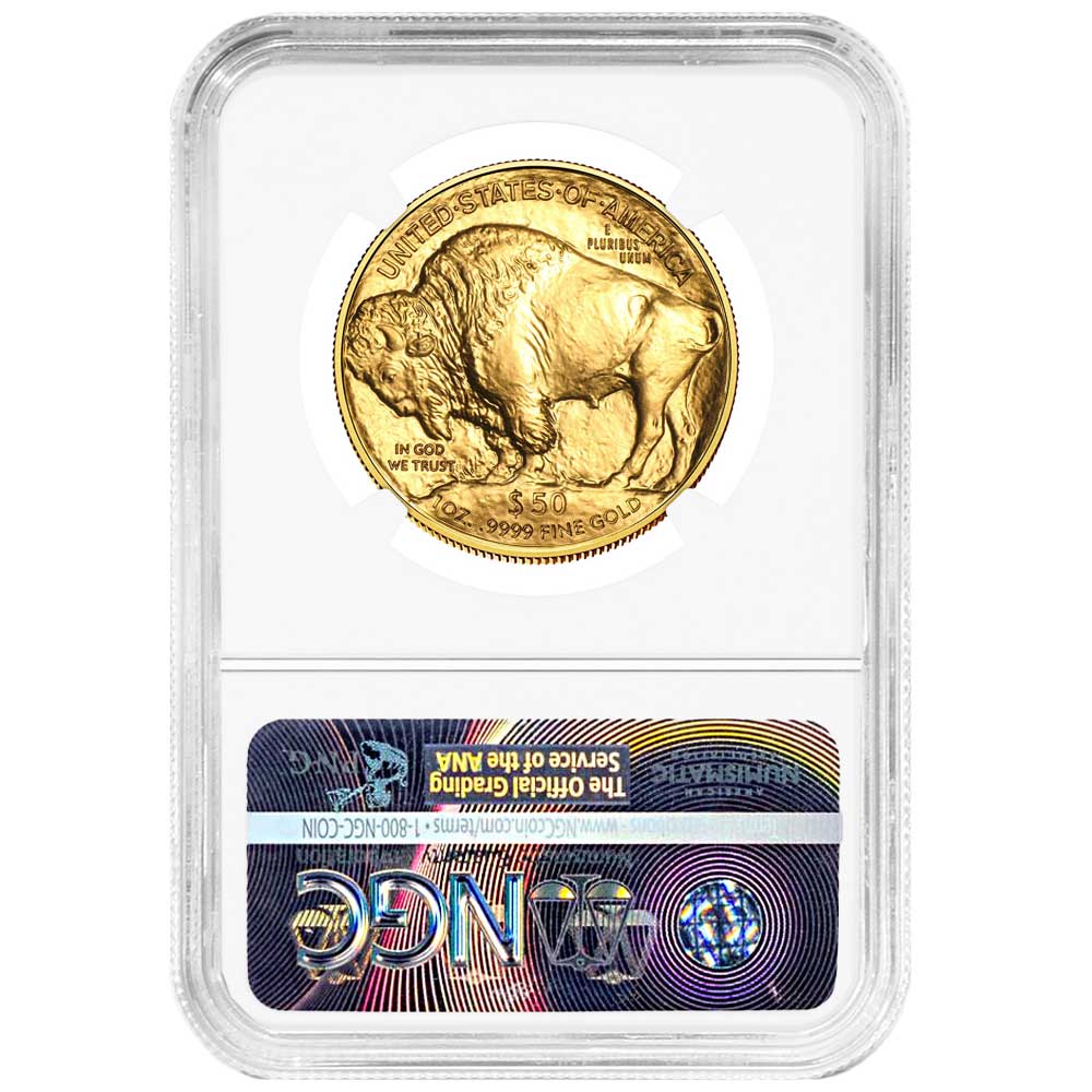 2012 $50 American Gold Buffalo NGC MS70 Brown Label - Pinehurst Coins
