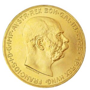 1915 100 Corona Gold Austria Proof Re-Strike 0.9802 oz