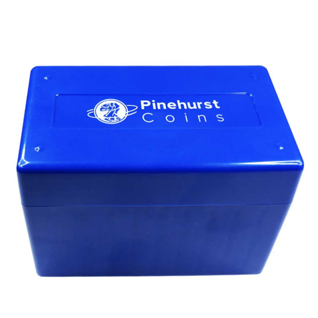 Pinehurst Coins Blue Storage Box for 10 Individual Certified Coins Fits NGC / PCGS