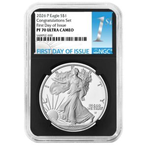 2026-P Proof $1 American Silver Eagle Congratulations Set NGC PF70UC FDI First Label Retro Core