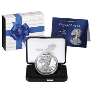 2026-P Proof $1 American Silver Eagle Congratulations Set Box, OGP & COA