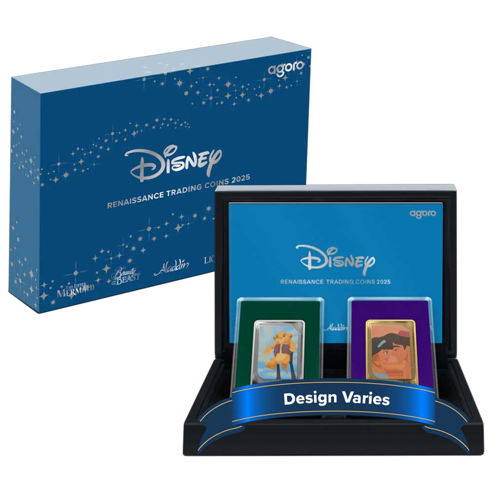 2025 Disney Renaissance Trading Coins 2pc Set in Sealed Box By