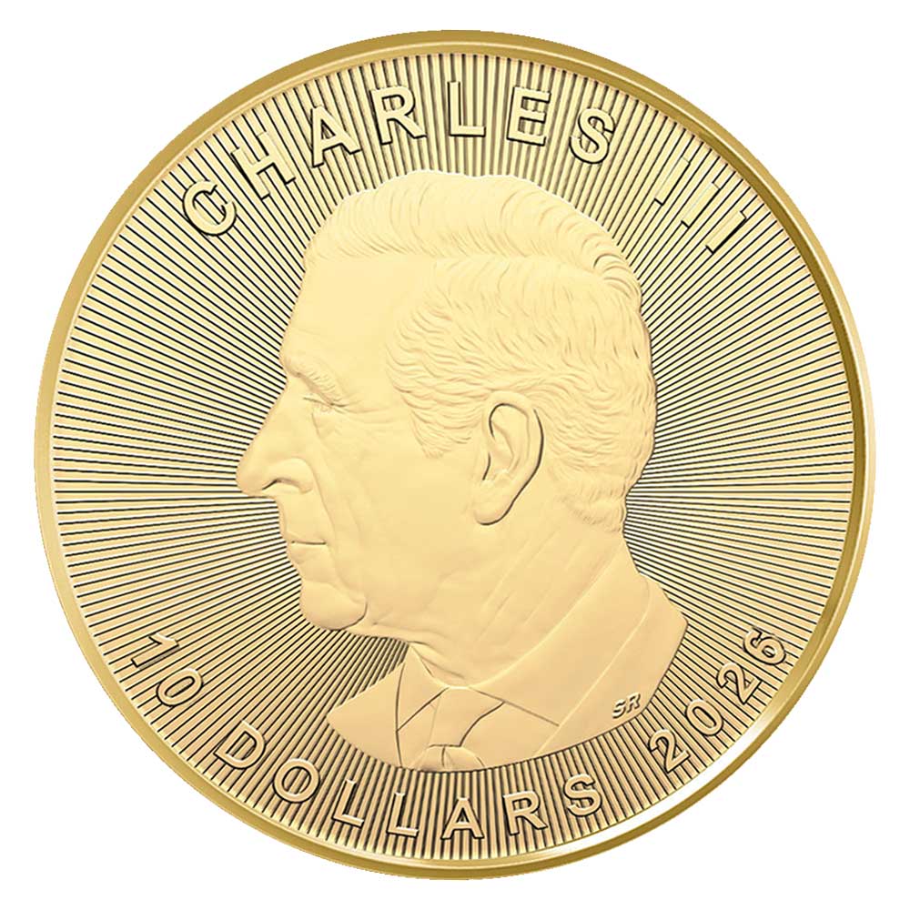 2026 $10 Gold Canadian Maple Leaf .9999 1/4 oz Brilliant Uncirculated -  Pinehurst Coins