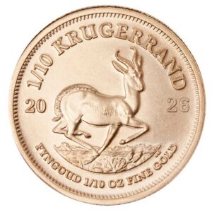 2026 South Africa Gold Krugerrand 1/10 oz Brilliant Uncirculated