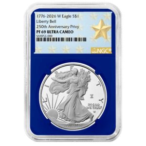2026-W Proof $1 American Silver Eagle NGC PF69UC West Point Star Label Blue Core