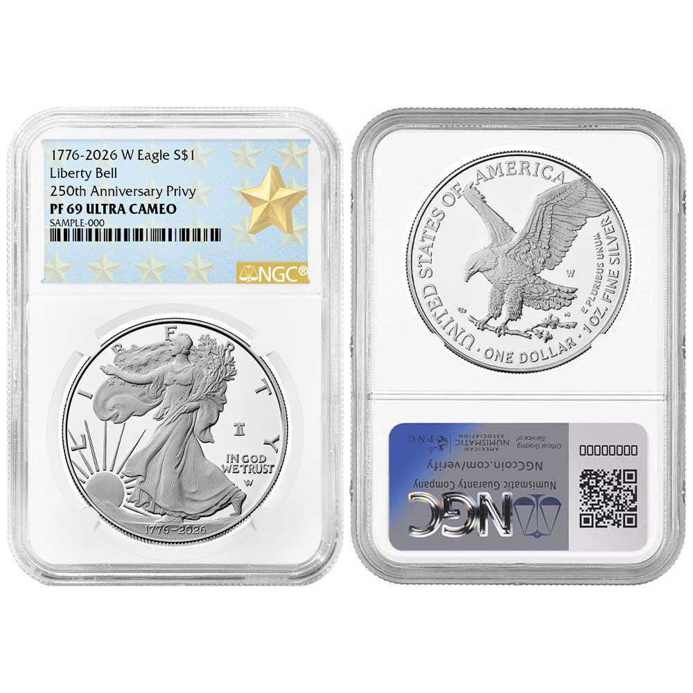 Presale - 2026-W Proof $1 American Silver Eagle NGC PF69UC West