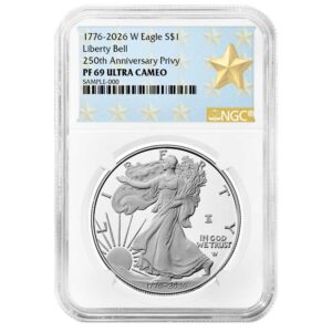 2026-W Proof $1 American Silver Eagle NGC PF69UC West Point Star Label