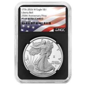 2026-W Proof $1 American Silver Eagle NGC PF69UC Flag Label Retro Core
