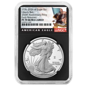 2026-W Proof $1 American Silver Eagle NGC PF70UC ER Black Label Retro Core