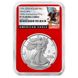 2026-W Proof $1 American Silver Eagle NGC PF70UC Black Label Red Core