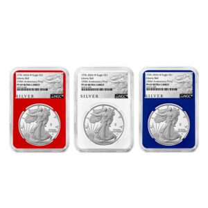 2026-W Proof $1 American Silver Eagle 3pc Set NGC PF69UC ALS Label Red White Blue