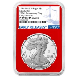 2026-W Proof $1 American Silver Eagle NGC PF69UC ER Blue Label Red Core