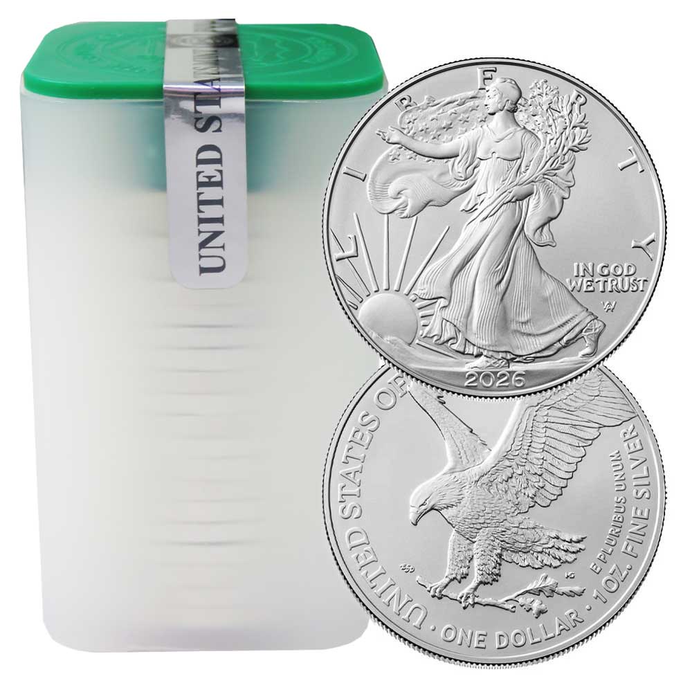 Sealed Roll of 20 – 2026 $1 American Silver Eagle 1 oz BU | eBay