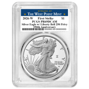 2026-W Proof $1 American Silver Eagle PCGS PR69DCAM FS West Point Label