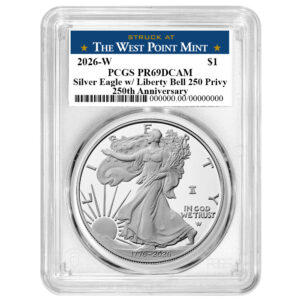 2026-W Proof $1 American Silver Eagle PCGS PR69DCAM West Point Label