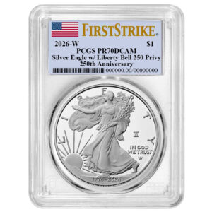 2026-W Proof $1 American Silver Eagle PCGS PR70DCAM FS Flag Label