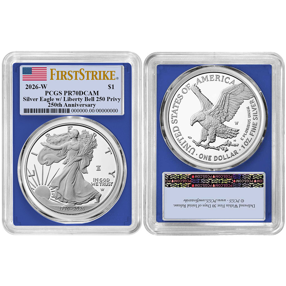 Presale - 2026-W Proof $1 American Silver Eagle PCGS PR70DCAM FS