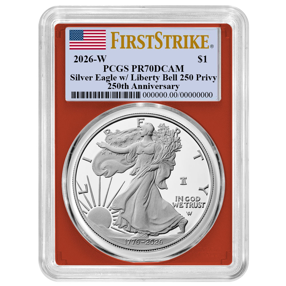 Presale - 2026-W Proof $1 American Silver Eagle PCGS PR70DCAM FS