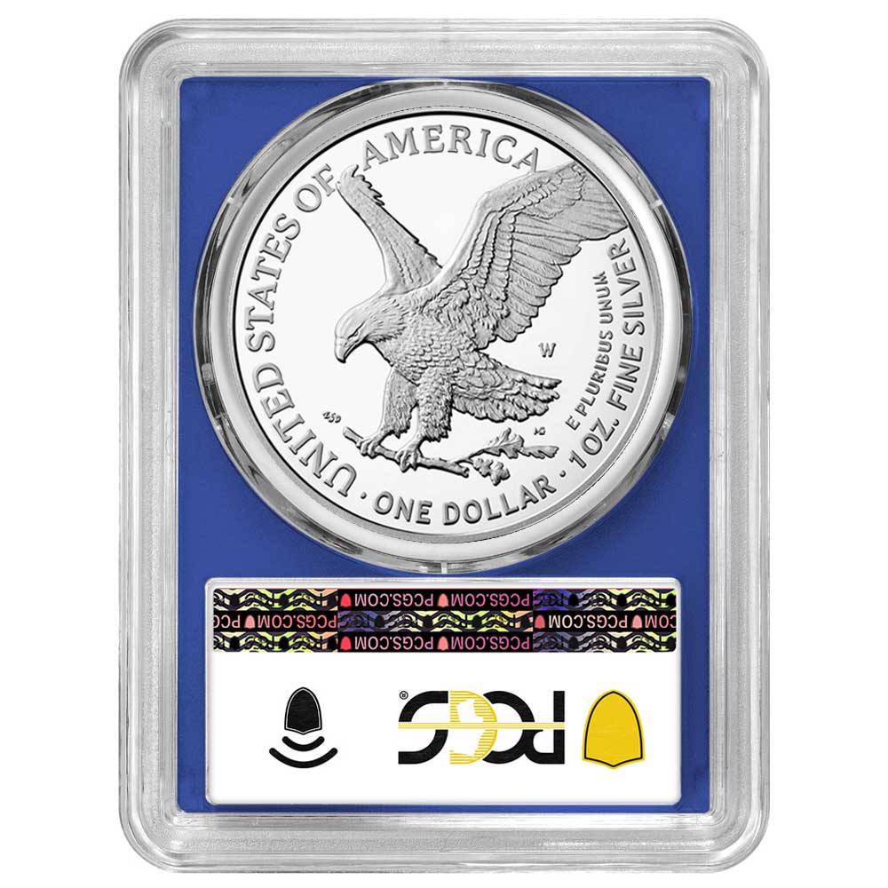 2026-W Proof $1 American Silver Eagle PCGS PR70DCAM FS Blue Label