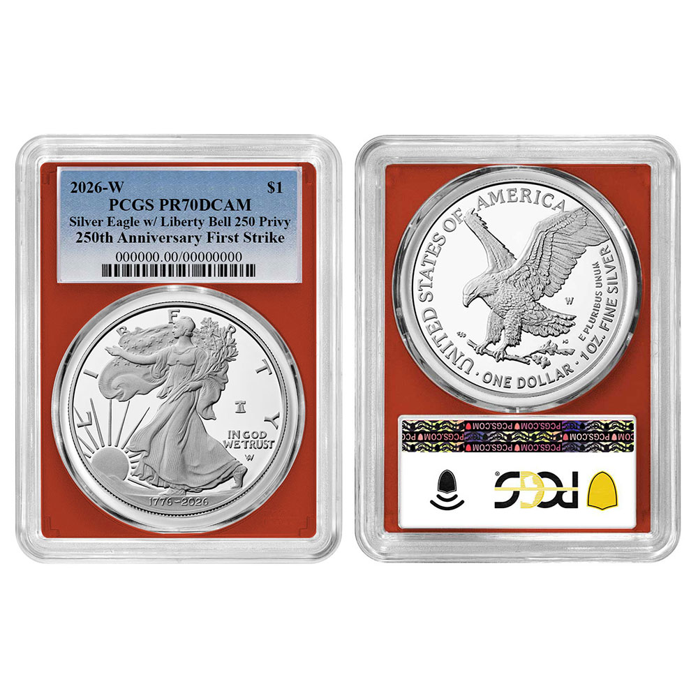 Presale - 2026-W Proof $1 American Silver Eagle PCGS PR70DCAM FS