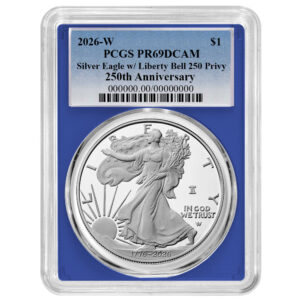 2026-W Proof $1 American Silver Eagle PCGS PR69DCAM Blue Label Blue Frame