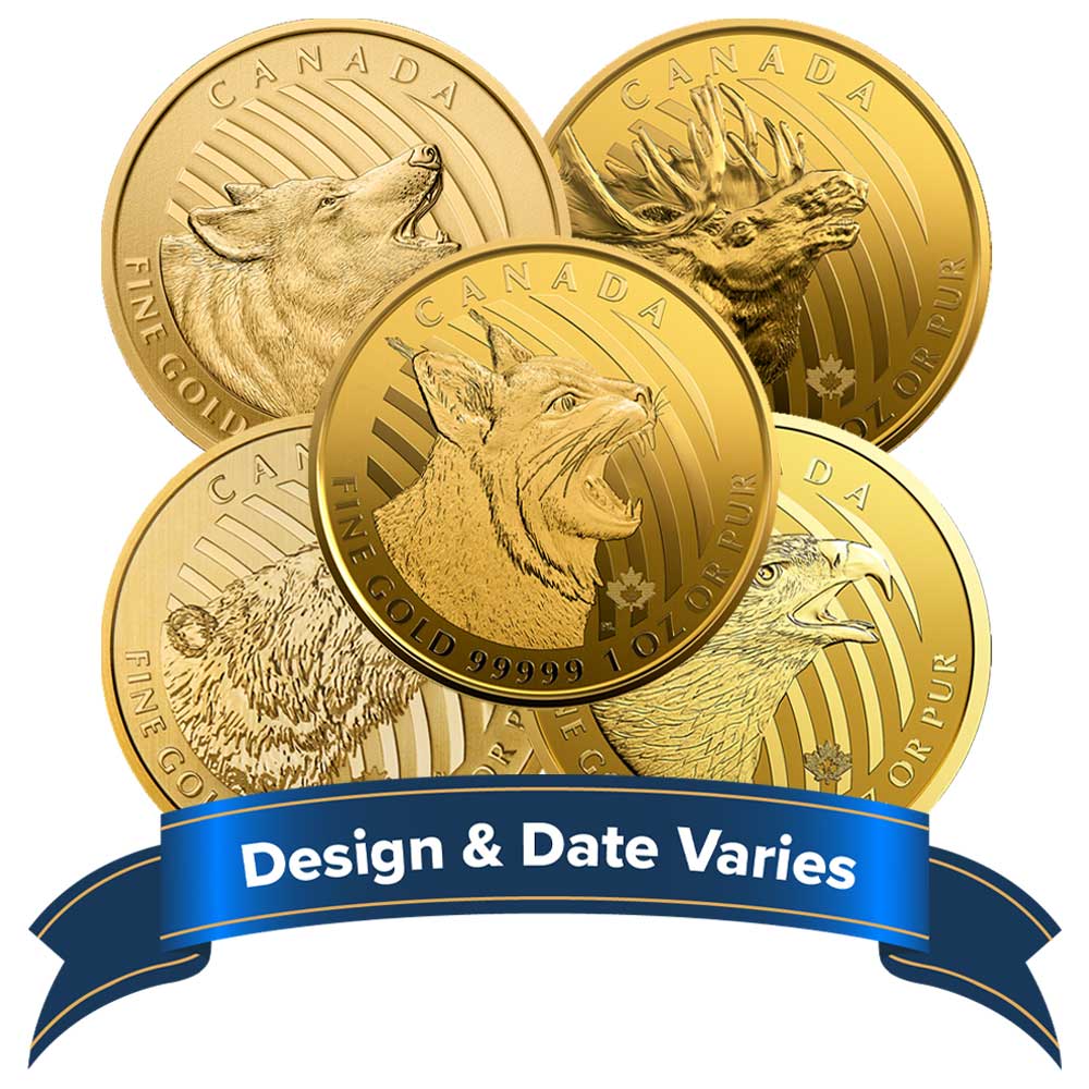 1 Troy oz .99999 Fine Gold $200 Royal Canadian Mint Call of the Wild Coin  Secondary Market - Pinehurst Coins