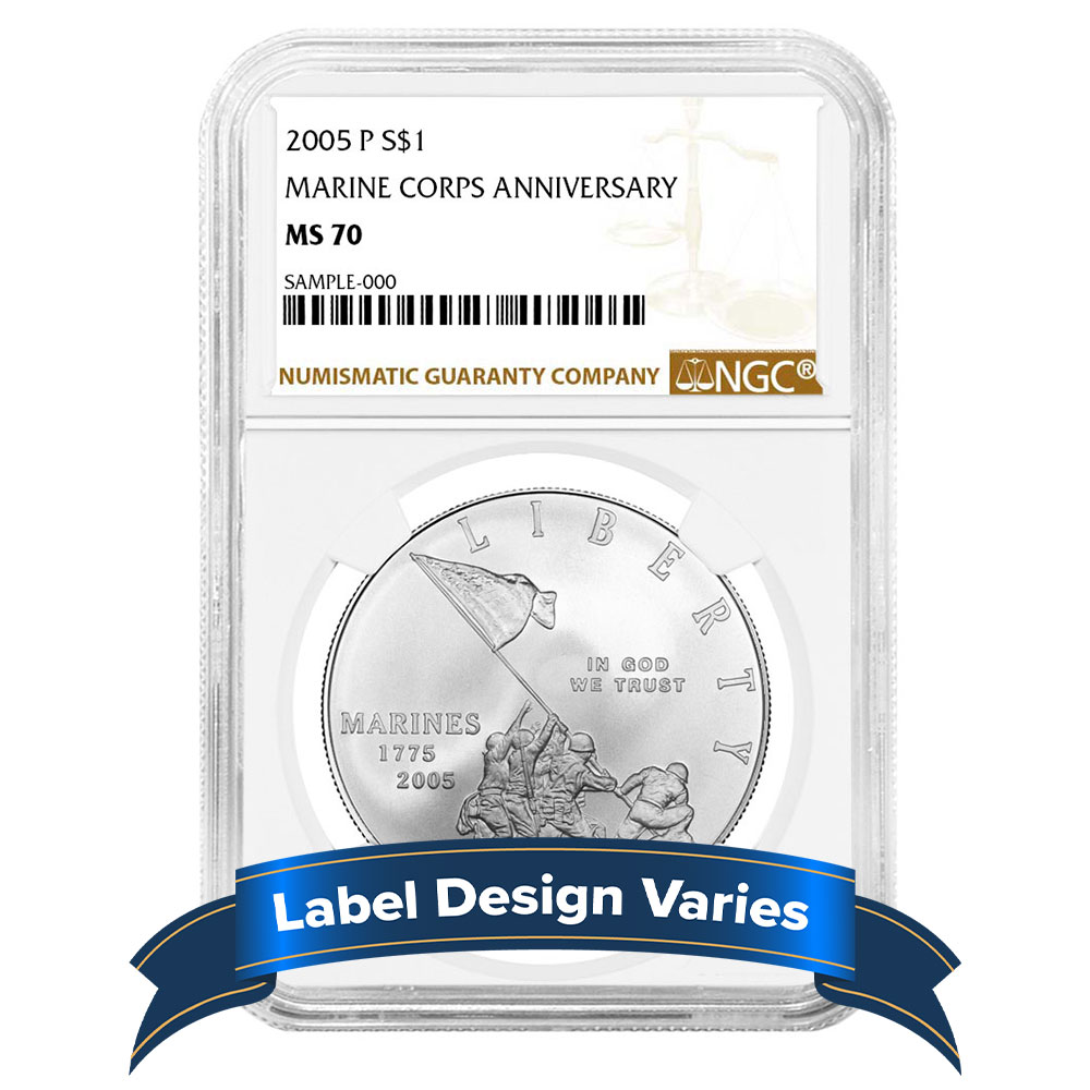 2025-P Proof $1 American Silver Eagle – Marine Corps Privy – NGC PF69UC Brown Label – 1 Oz .999