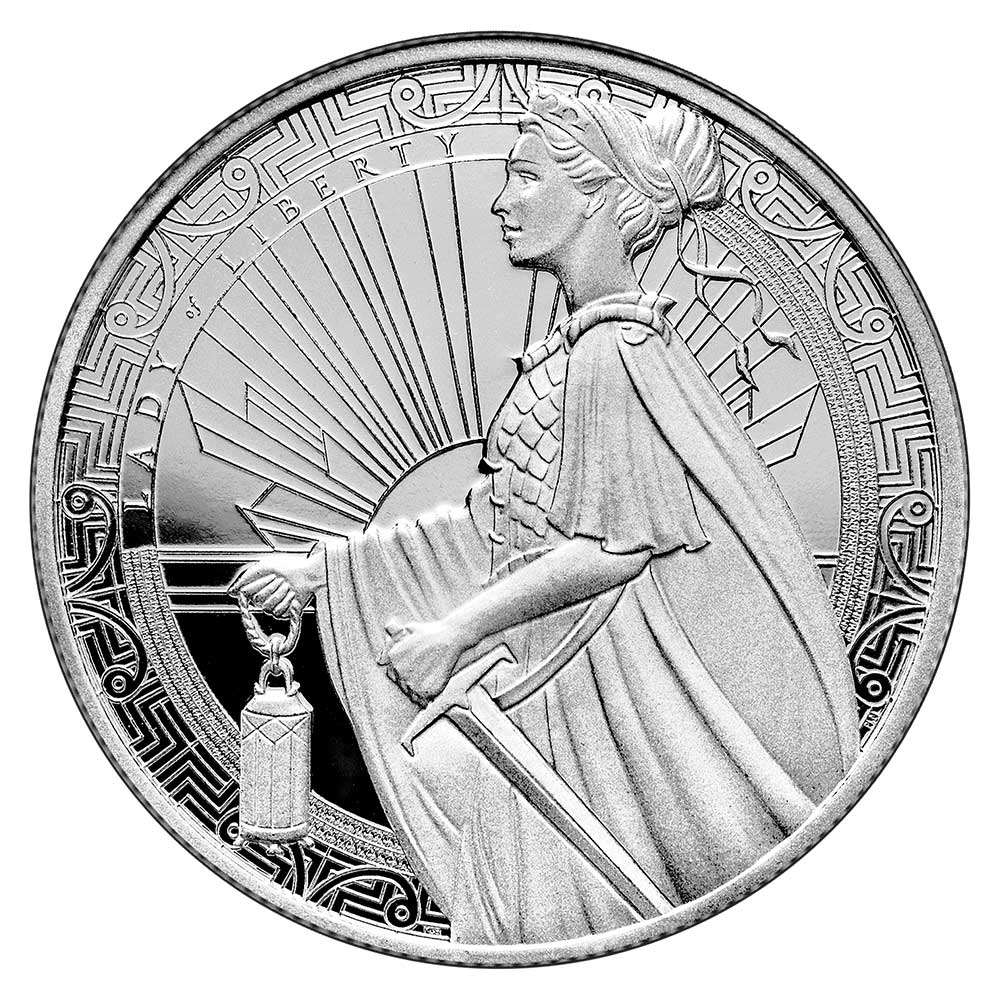 Pamp Silver Lady of Liberty Round 1 oz .999 Fine - Pinehurst Coins