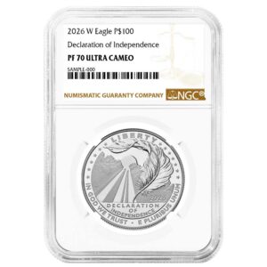 2026-W Proof $100 American Platinum Eagle Declaration of Independence NGC PF70UC Brown Label