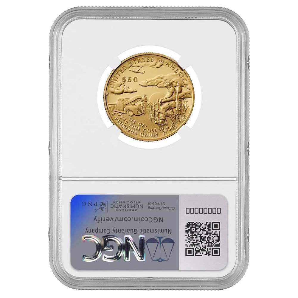 2025-W Proof $50 Superman DC Comics 1/2 oz Gold Coin - Pinehurst Coins