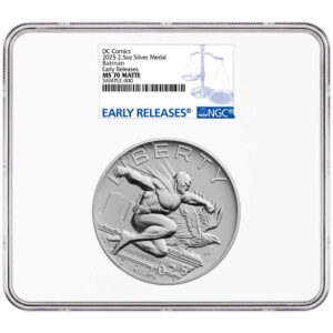 2025 Batman DC Comics 2.5 oz Silver Medal NGC MS70 ER Blue Label