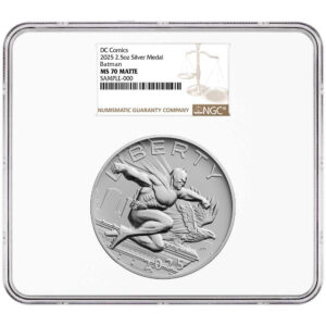 2025 Batman DC Comics 2.5 oz Silver Medal NGC MS70 Brown Label