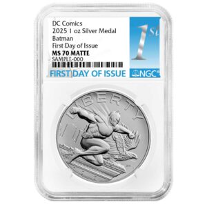 2025 Batman DC Comics 1 oz Silver Medal NGC MS70 FDI First Label