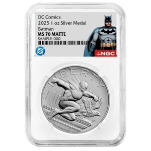 2025 Batman DC Comics 1 oz Silver Medal NGC MS70 Batman Label