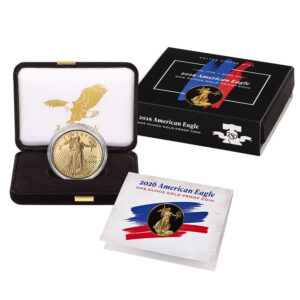 2026-W Proof $50 American Gold Eagle 1 oz, Box, OGP, & COA