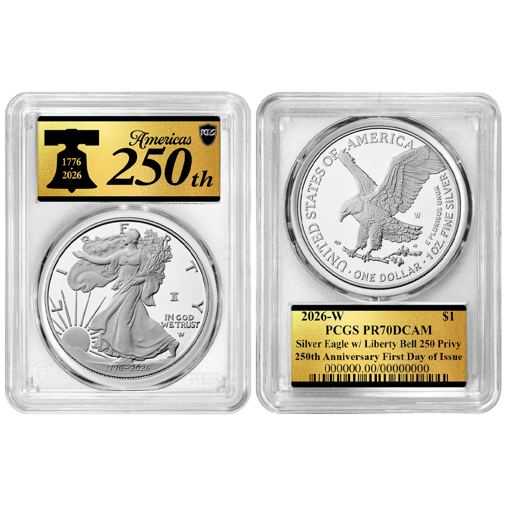 2026-W Proof $1 American Silver Eagle PCGS PR70DCAM FDOI American