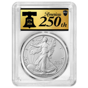 2026 $1 American Silver Eagle PCGS MS69 FS American 250th Anniversary Label