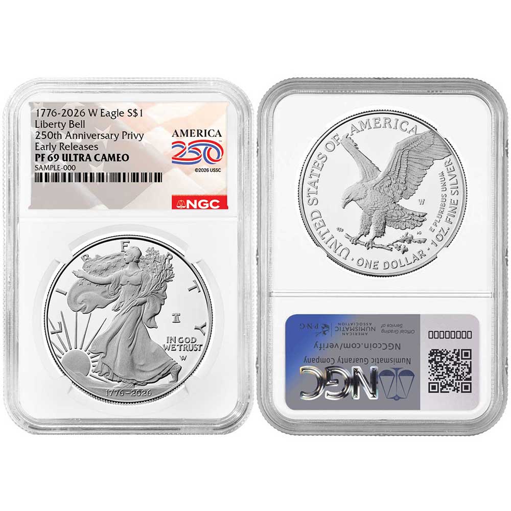 Presale - 2026-W Proof $1 American Silver Eagle NGC PF69UC ER