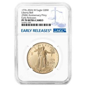 2026-W Proof American $50 American Gold Eagle 1 oz NGC PF70UC ER Blue Label
