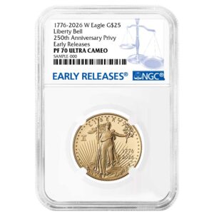2026-W Proof $25 American Gold Eagle 1/2 oz NGC PF70UC ER Blue Label