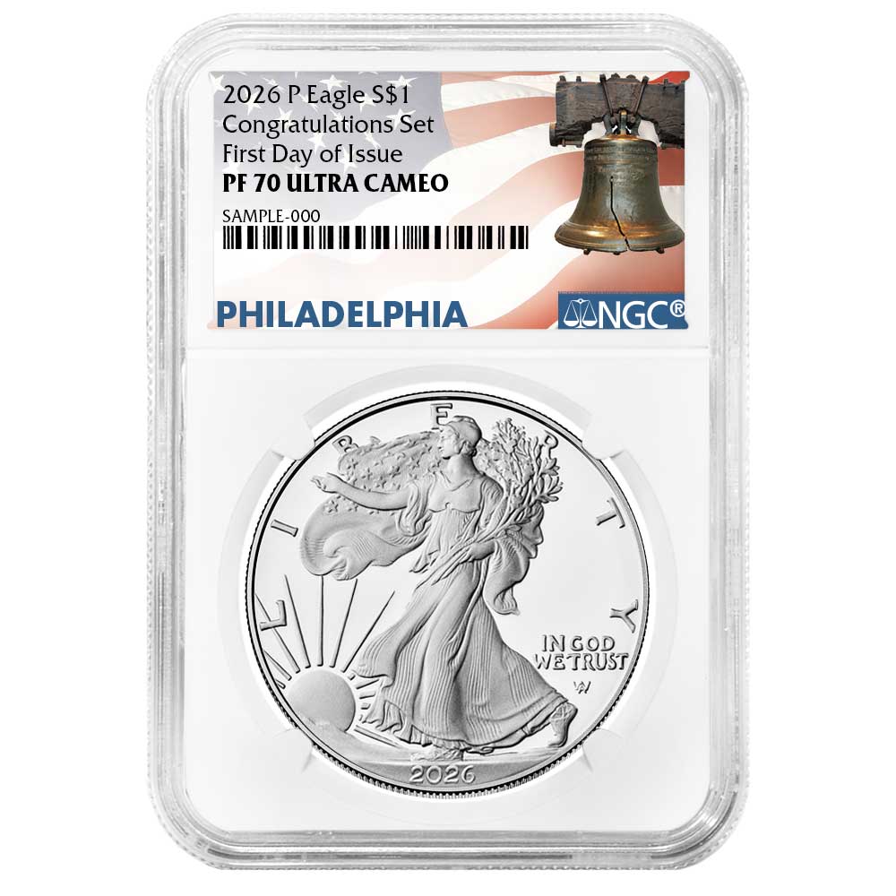 2022 カナダ プラチナジュビリー $1 銀貨 NGC PF70UC FR 2026-P Proof $1 American Silver Eagle Congratulations Set NGC